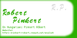 robert pinkert business card