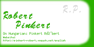 robert pinkert business card